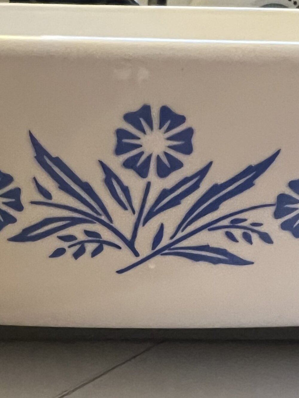 CorningWare Cornflower Blue P‑16‑B 11" Roaster with B‑11 Glass Lid – Vintage USA - Picture 2 of 4